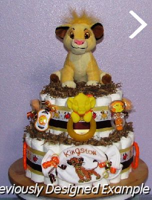 Lion-King-Diaper-Cake (2).JPG - Custom Simba Diaper Cake